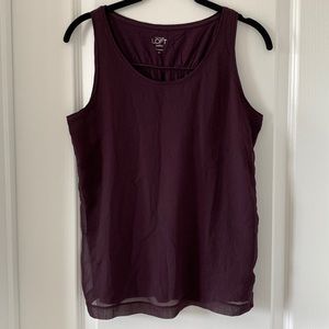 LOFT Double Layer Sleeveless Top
